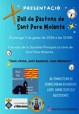 Presentació del Ball de Bastons de Sant Pere Molanta