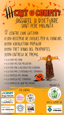“Crit o confit ?”a Sant Pere Molanta aquest dissabte