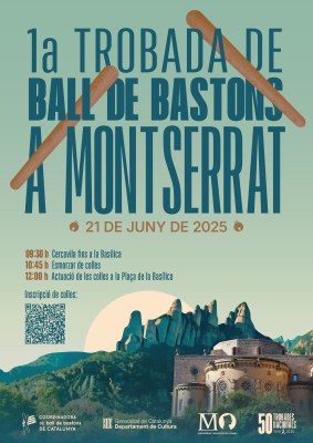 “El Toc d’Olèrdola” participa en la 1a Trobada Bastonera a Montserrat