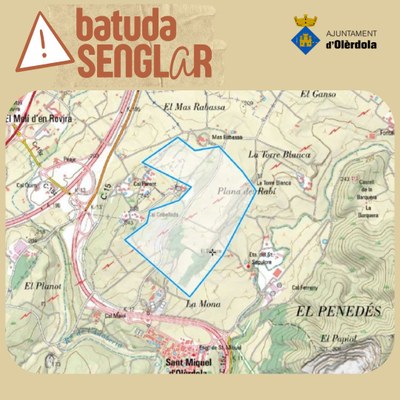 Batuda per caçar porcs senglars aquest diumenge a La Serreta