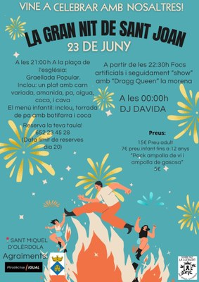 Bon ritme d’inscripcions per viure la revetlla de Sant Joan a Sant Miquel