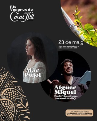 Continuen “Els Vespres de Cavas Hill” aquest divendres amb l’actuació de Mar Pujol i Alguer Miquel