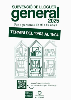 Convocatòria d'ajuts al lloguer per a majors de 36 anys