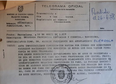 Dos documents d’Olèrdola apareixen en l’exposició de la Xarxa d’Arxius Municipals que celebra el Dia Internacional dels Arxius