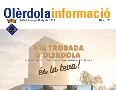 Editat el butlletí “Olèrdola Informació” d’aquest mes de maig