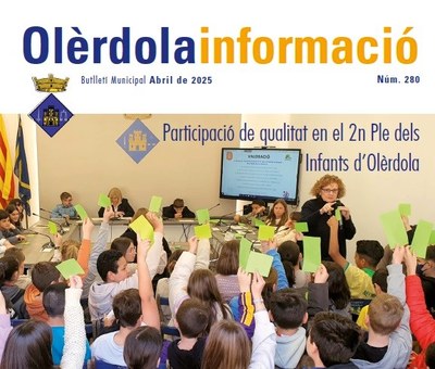 Editat el butlletí municipal “Olèrdola Informació” d’aquest mes d’abril