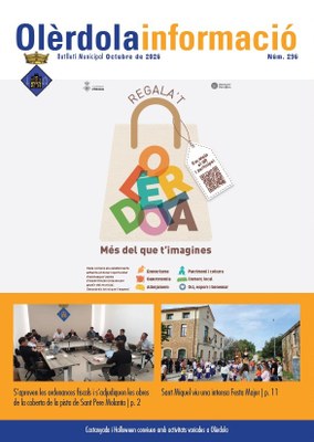 Editat el butlletí municipal Olèrdola Informació d’aquest mes d’octubre
