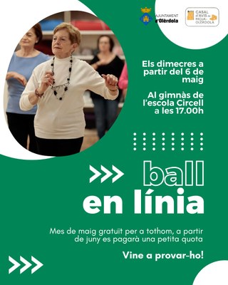 El Casal d’Avis de Moja organitza classes de ball en línia