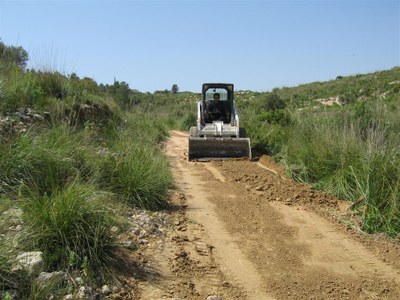 El Parc d’Olèrdola recupera quatre quilòmetres de camins afectats pels aiguats de gener