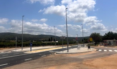 Finalitzen les obres de millora de la rotonda de Sant Pere Molanta