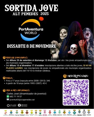 Inscripcions per a la sortida jove a PortAventura