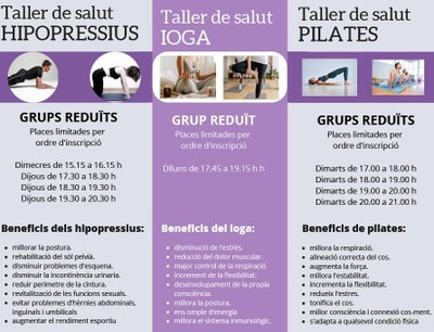 Ioga, pilates i hipopressius a Moja a partir de dilluns