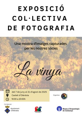 L’exposició col·lectiva de fotografia “La Vinya” de l’AFM es pot veure al Conjunt monumental d’Olèrdola fins el 31 d’agost