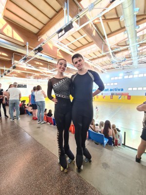 L’olerdolenc Biel Pellisa Rovirosa assoleix una brillant 3a posició al Campionat d’Espanya júnior de patinatge artístic per parelles
