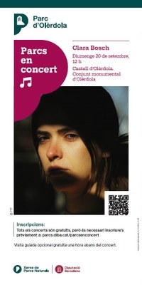 La cantant Clara Bosch actua a Olèrdola dins del cicle “Parcs en concert”