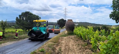 Les obres de millora integral del camí de Moja a Daltmar entren ja en la seva fase final