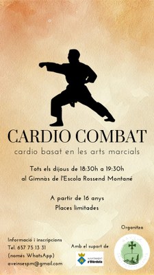 Nova activitat de cardio combat a Sant Pere Molanta
