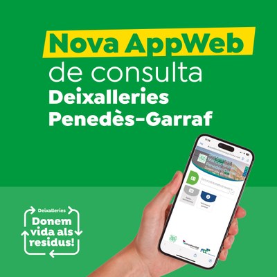 Nova AppWebb de consulta de les deixalleries