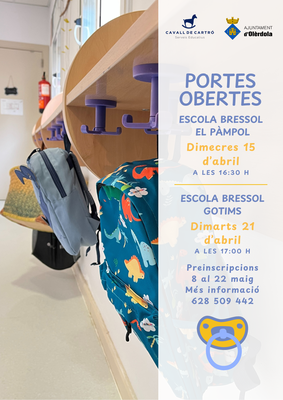 Portes obertes aquest dimecres a l’escola bressol El Pàmpol