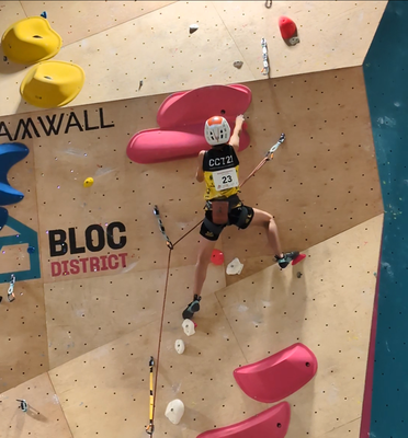 Roc D’jesús, veí de Sant Miquel d’Olèrdola, fa podi en el campionat de Catalunya d’escalada