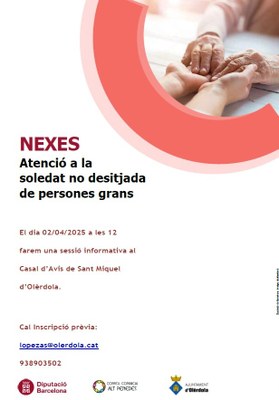 Sessió informativa sobre “Atenció a la soledat no desitjada de persones grans”