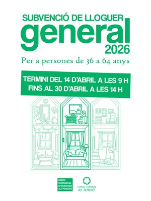 Subvencions per al pagament del lloguer per a persones entre els 36 i els 64 anys