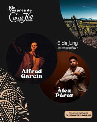 Tercer dels "Vespres de Cavas Hill" aquest divendres amb les actuacions d'Àlex Pérez i Alferd García
