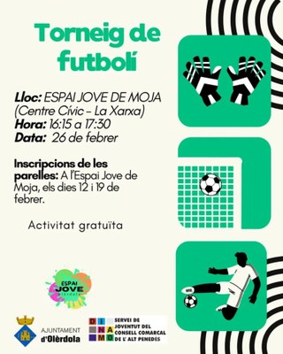 Torneig de futbolí a l’Espai Jove de Moja