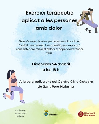 Xerrada “Exercici terapèutic aplicat al dolor”