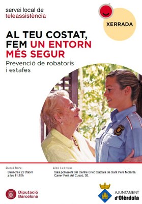 Xerrada amb els Mossos d’Esquadra  al Casal d’Avis de Sant Pere Molanta
